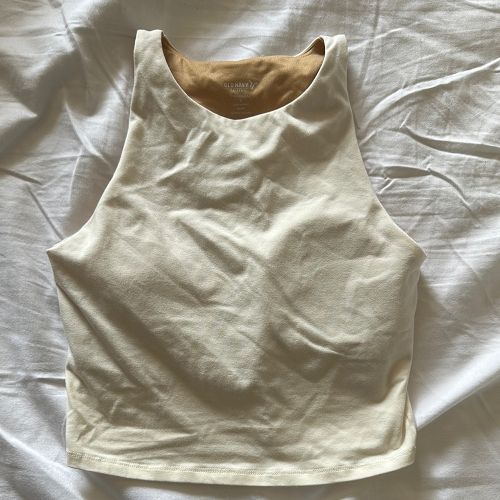 Women's Cream/White Old Navy Active Top